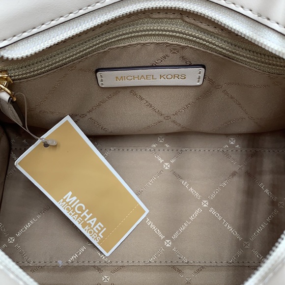 MICHAEL KORS Hamilton Small Two-Tone Satchel GOLDEN ROD MULTI color - Picture 11 of 16
